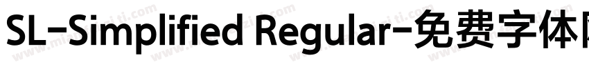 SL-Simplified Regular字体转换